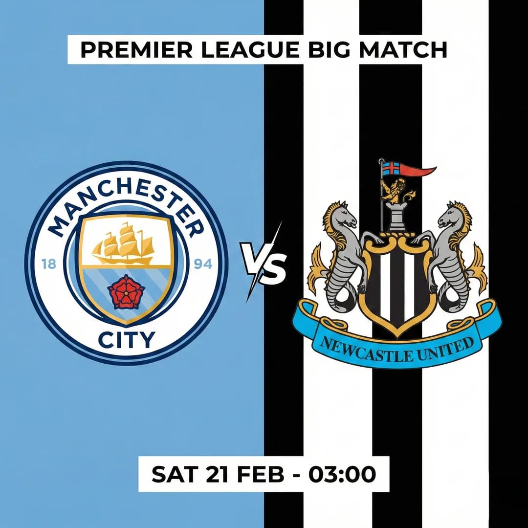 บิ๊กแมตช์คืนวันเสาร์ แมนฯ ซิตี้ ดวล นิวคาสเซิล!